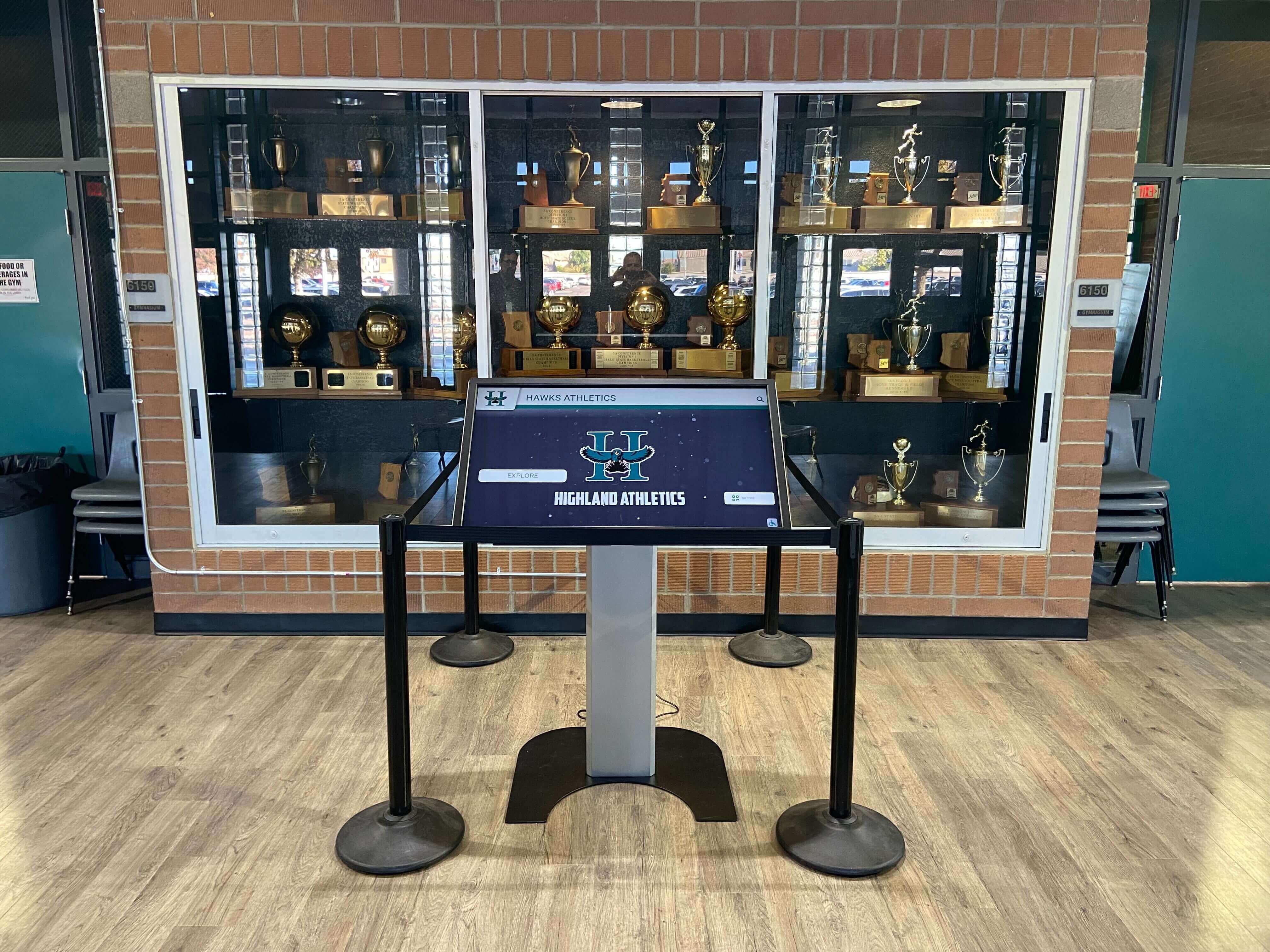 Trophy case display