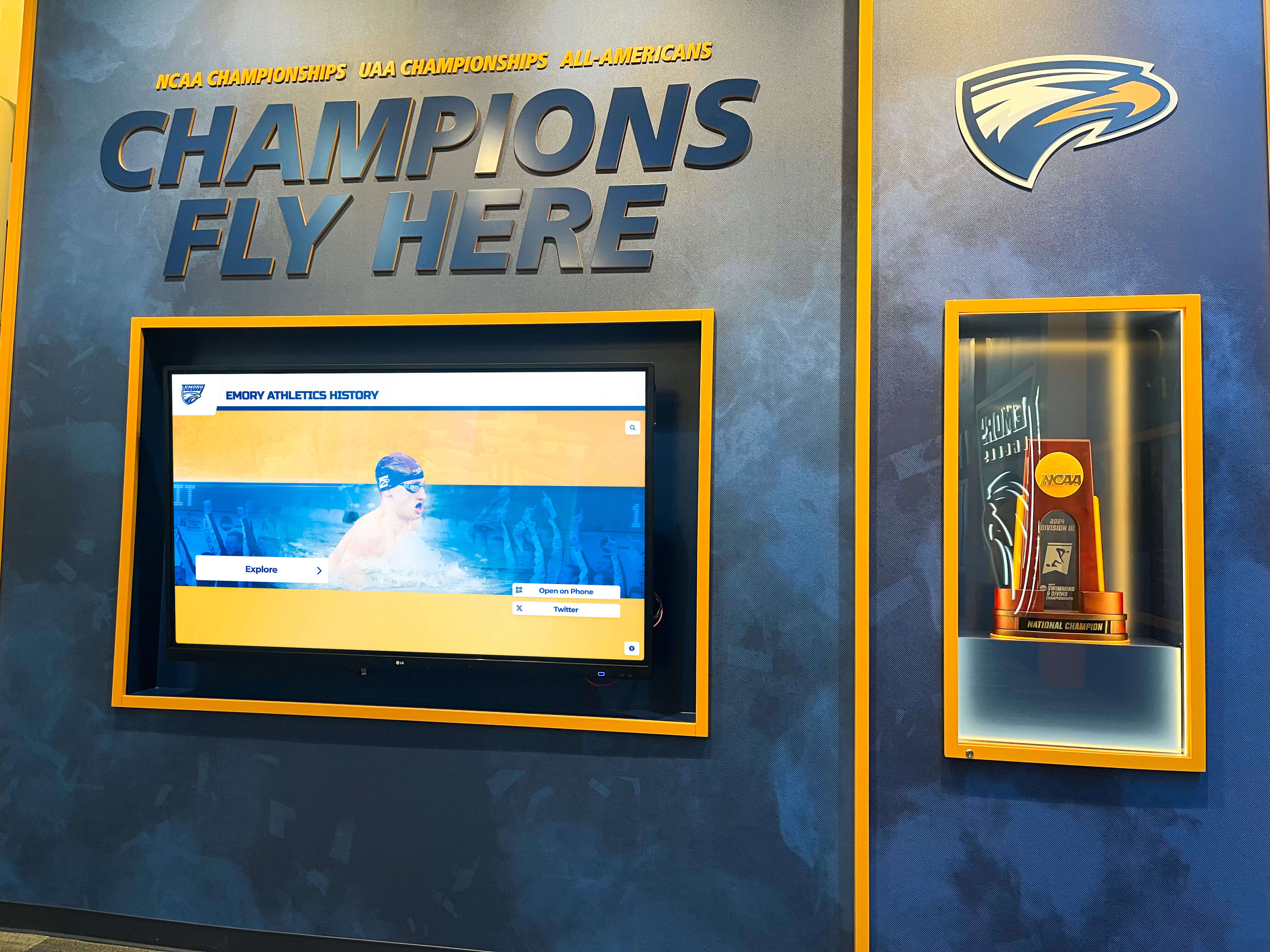 Champions display