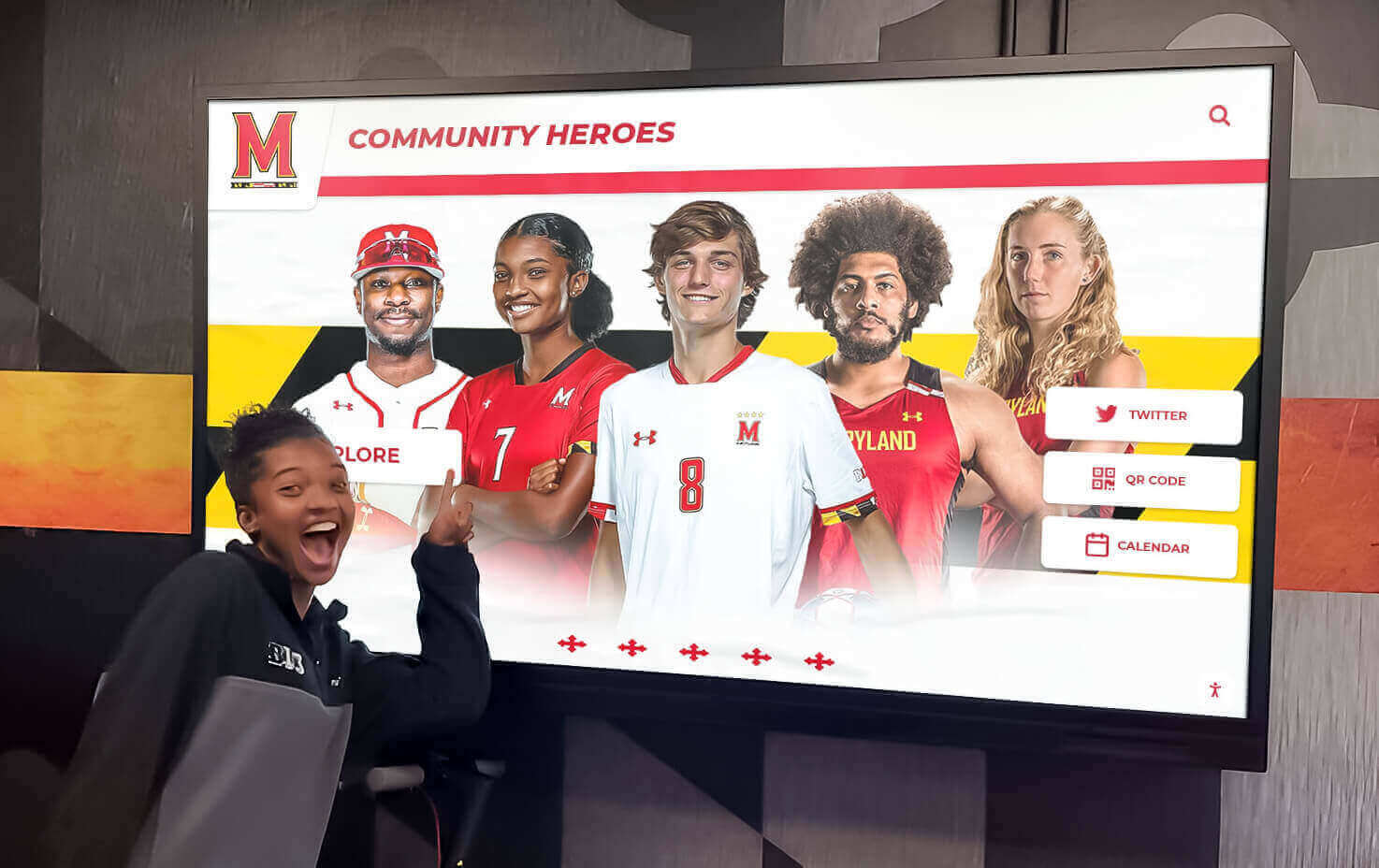 Interactive campus display